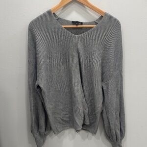 1. State Charcoal V-Neck Sweater size M